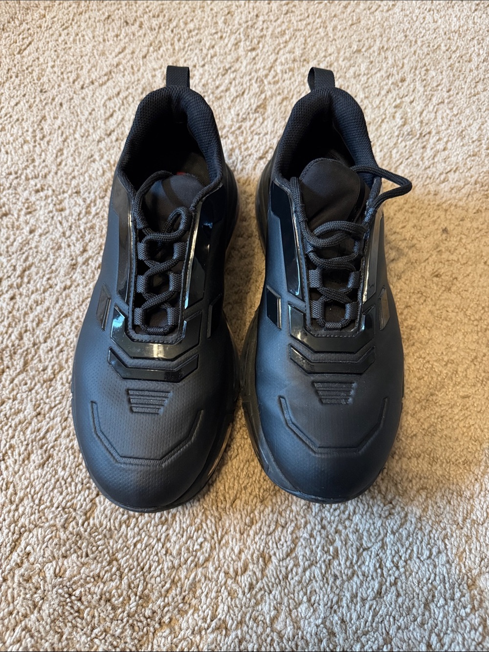 Prada Men's Black Collision 19 Lr Sneakers